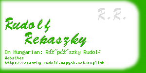 rudolf repaszky business card